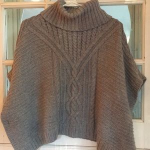 Gap grey poncho sweater